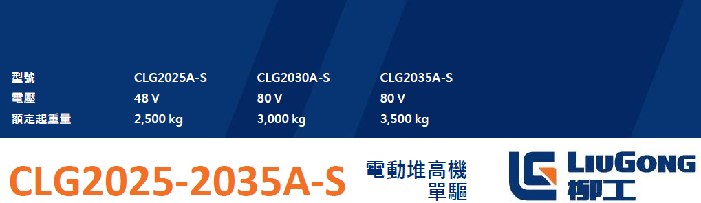 CLG2025A-S-單驅 產品配置